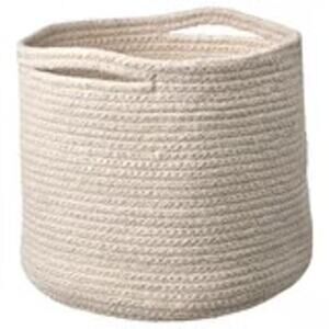 IKEA TJABBIG Natural Cotton Storage Basket: Effortless & Timeless